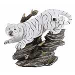Image of PORC WHITE TIGER LEAPING