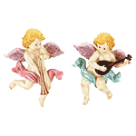 Image of ALAB. CHERUBS PR. WALL PLAQUES