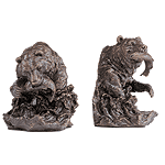 Image of LIBERTY BRONZE BEAR BOOKENDS