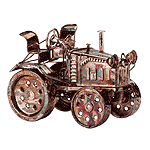 Image of MUSICAL TRACTOR METAL SCULPTRE