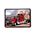 Image of RED BIG RIG CLOCK