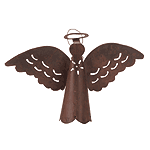 Image of HAND HAMMERD RUSTIC ANGEL BELL