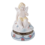 Image of PORC CHERUB HINGE BOX