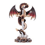 Image of ALAB RED DRAGON ON SWORD