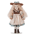 Image of 20 IN. PORC DOLL - HEIDI