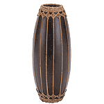 Image of 12 12 IN. MANGO WOODRATTAN VASE