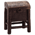 Image of WOOD MINI CHEST BOX ON STILTS