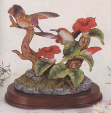 Image of PORCELAIN HUMMINGBIRDS