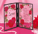 Image of LOVE SIM. STAIN GLASS PLAQUE