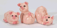 Image of 3-PC ALAB TUMBLING PIGS SET