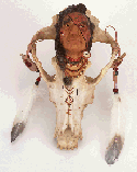 Image of ALAB INDIAN HEAD ON SKULL