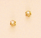 Image of 14K DIAMOND BUTTERCUP EARRINGS