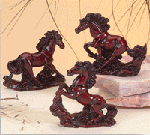 Image of 3-PC ALAB. HONG TZE HORSES