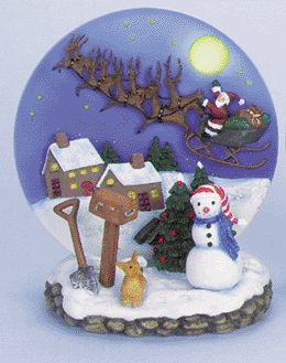 Image of ALAB. SANTA  REINDEER PLATE