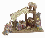 Image of 8 PC. ALAB. NATIVITY SET