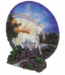 Image of ALAB. UNICORN PLATE WITH STAND