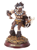 Image of ALAB. ZULU WARRIOR  WOOD BASE