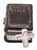 Image of PORC. BIBLE HINGE BOX