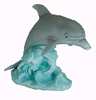 Image of PORC. DOLPHIN ON WAVES
