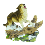 Image of ALAB. HOWLING WOLF ON SNOW