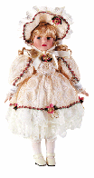 Image of 16 IN. H. PORC. DOLL - CHLOE