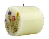 Image of 4 IN. SCENTED CANDLE WFLOWERS