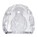 Image of GLASS CARVED MARY  BABY JESUS