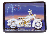 Image of AMER. CLASSIC MOTORCYCLE CLOCK