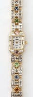 Image of LADYS COLOR CRYSTAL QTZ WATCH