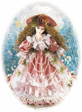 Image of 18 IN. PORC. VICT. DOLL-DESIREE