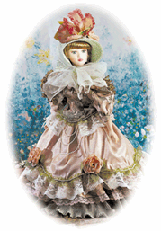 Image of 18 IN. PORC. VICT. DOLL-CAMILLE