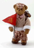 Image of ALAB DRESSED GOLFER TEDDY BEAR