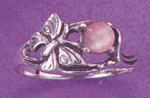 Image of S.S. PINK CATS EYE RING - Size 05