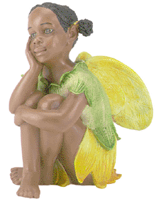 Image of ALAB. 6 IN. H. BLACK FAIRY