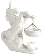 Image of PORC. PEARLIZED UNICORN BURNER