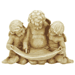 Image of ALAB. GARDEN CHERUBS BIRDFEEDR