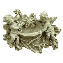 Image of ALAB DOUBLE CHERUBS BIRDFEEDER