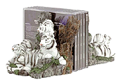 Image of ALAB. WHITE TIGER BOOK ENDS