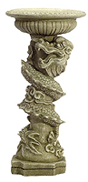 Image of ALAB. DRAGON BIRDBATH