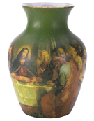 Image of PORC. VASE - LAST SUPPER