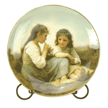 Image of PORC. PLATE - COUNTRY GIRLS