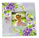 Image of PORC. PHOTO FRAME -BIRDFLOWER