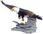 Image of PORC. FLYING EAGLE OVER ROCK