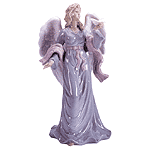 Image of UNDERGLAZED PORC ANGEL IN GRAY