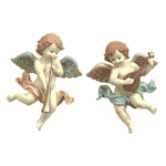 Image of ALAB CHERUBIM PLAQUE-HORNLUTE