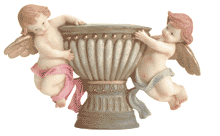 Image of ALAB. CHERUBIM PLAQUE WURN