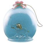 Image of XMAS GLASS ORNANMENT-ELEPHANT