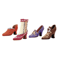 Image of ALAB. SET OF 4 VICTORIAN SHOES