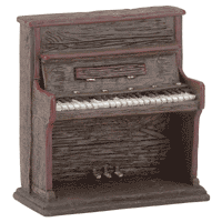 Image of ALAB. ANTIQUE UPRIGHT PIANO