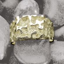 Image of 14K GOLD MANS NUGGET RING - Size 09